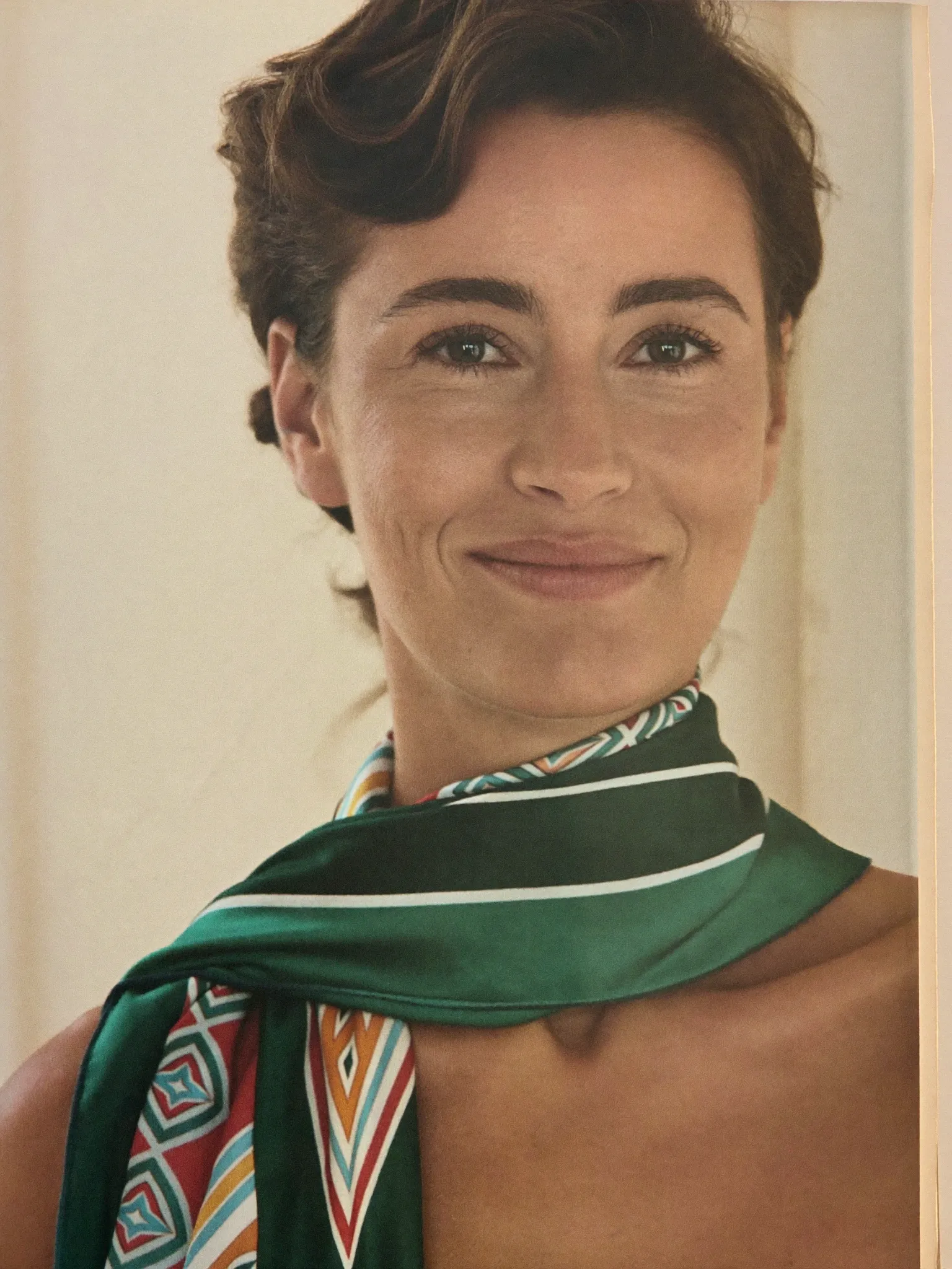 Woman discovering her best colours